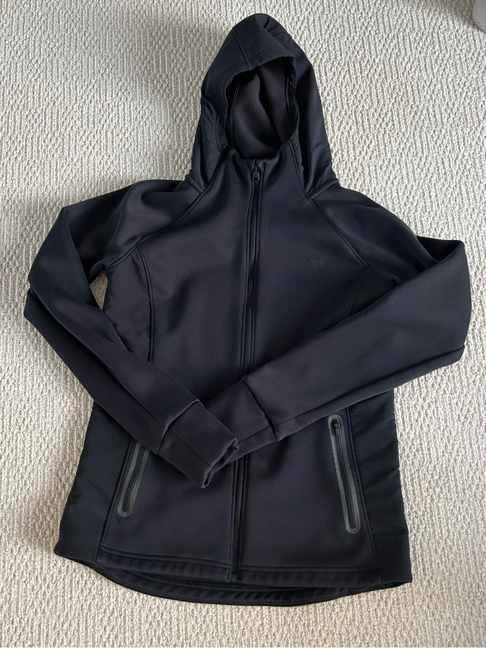 Underarmor Black Hooded Full-Zip Jacket